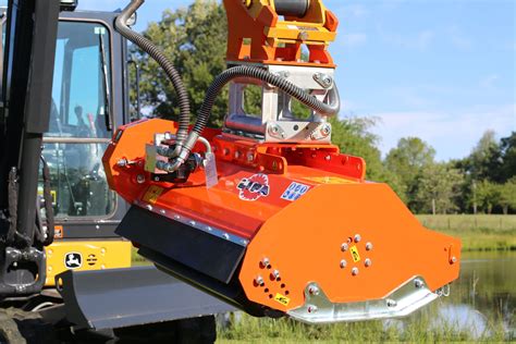 mini digger flail mower|mowing attachments for mini excavator.